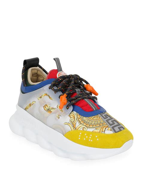 versace chain reaction sneakers men.